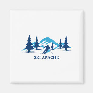 Ski apache new mexico ski resort skiing skier magnet