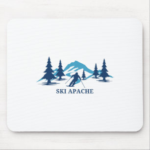 Ski Apache New Mexico Ski Resort Skiing Skier  Mouse Pad