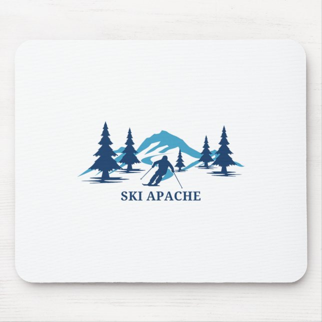 Ski Apache New Mexico Ski Resort Skiing Skier  Mouse Pad (Front)
