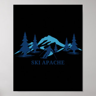 Ski Apache New Mexico Ski Resort Skiing Skier Poster