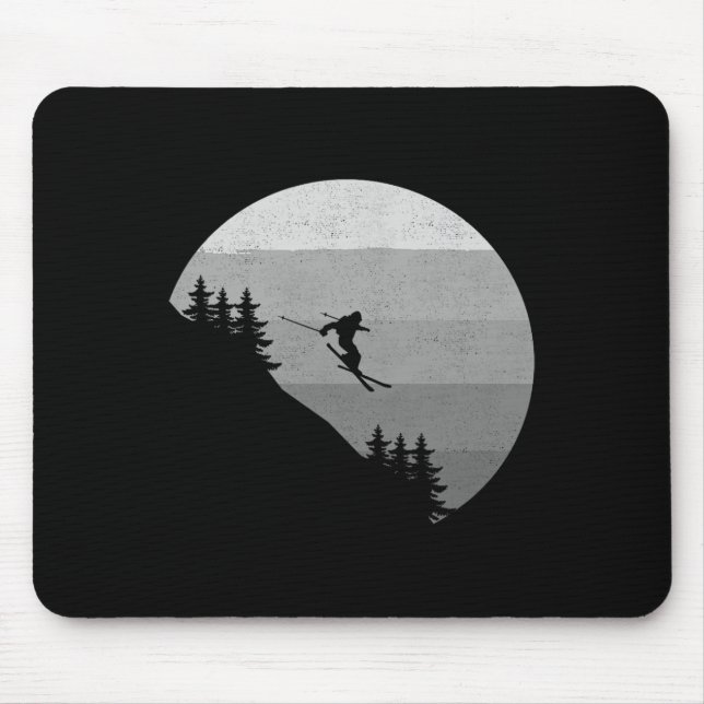Ski Apparel - Skiing Skier Ski _1  Mouse Pad (Front)