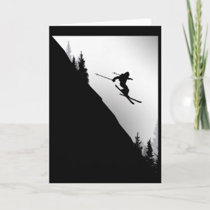 Ski Apparel - Skiing Skier Ski _4 Card