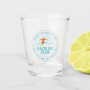 Ski Après Winter Bachelorette Party Turquoise  Shot Glass