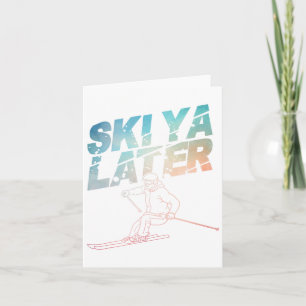 Ski Art For Men Women Snowboard Skiing Winter Snow Card