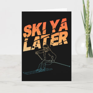 Ski Art For Men Women Snowboard Skiing Winter Snow Card