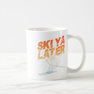 Ski Art For Men Women Snowboard Skiing Winter Snow Coffee Mug