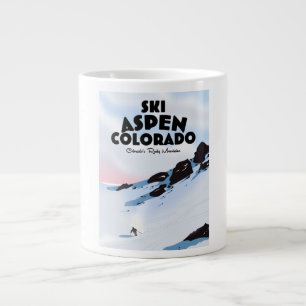 Ski Aspen Colorado Large Coffee Mug