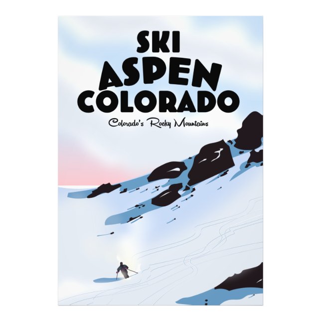Ski Aspen Colorado Photo Print (Front)