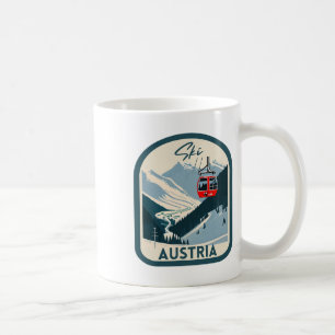 Ski Austria Retro Vintage Style Austrian Skiing Coffee Mug