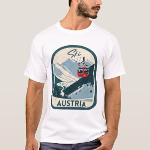 Ski Austria Retro Vintage Style Austrian Skiing T-Shirt