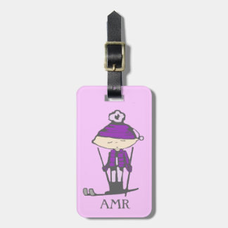 Ski Babe Luggage Tag