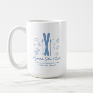 Ski Bachelorette Last Toast Blue Bachelorette Coffee Mug