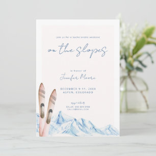 Ski Bachelorette Party Weekend Invitation