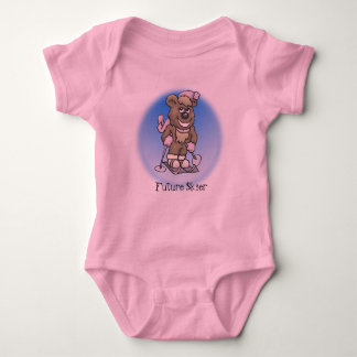 Ski Bear Baby Bodysuit