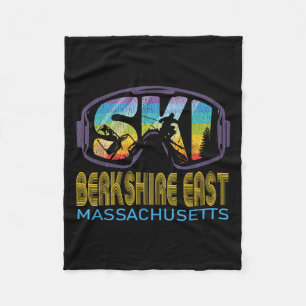 Ski Berkshire East Machusetts Skiing Vacation Fleece Blanket