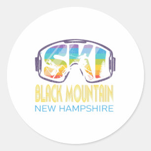 Ski Black Mountain New Hampshire Skiing Vacation Classic Round Sticker