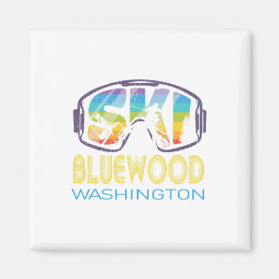 Ski Bluewood Washington Skiing Vacation Magnet