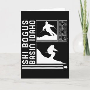 Ski Bogus Sin Idaho Skiing Skier Winter Snowboard Card