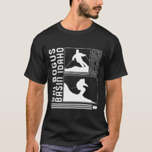 Ski Bogus Sin Idaho Skiing Skier Winter Snowboard T-Shirt