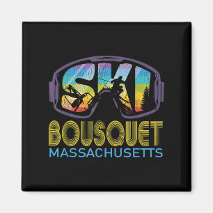 Ski Bousquet Machusetts Skiing Vacation Magnet
