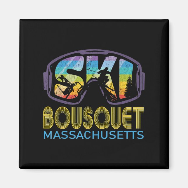 Ski Bousquet Machusetts Skiing Vacation  Magnet (Front)