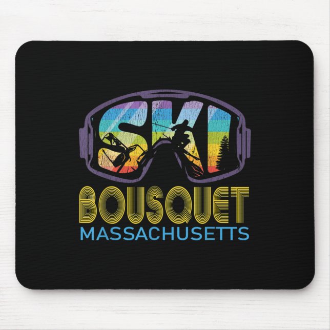 Ski Bousquet Machusetts Skiing Vacation  Mouse Pad (Front)