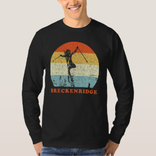 Ski Breckenridge Colorado Vintage Retro Snow Ski V T-Shirt