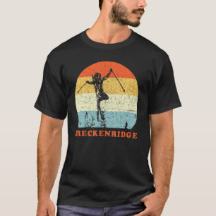 Ski Breckenridge Colorado Vintage Retro Snow Ski V T-Shirt