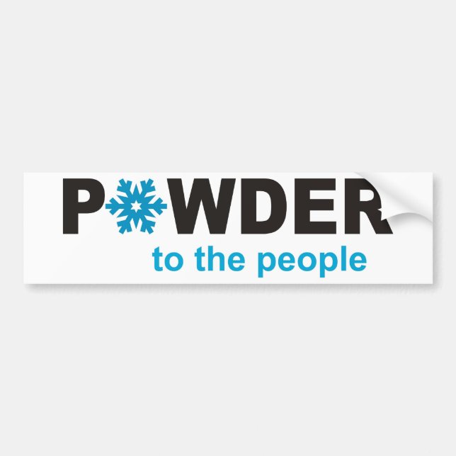 ski bumper sticker (Front)