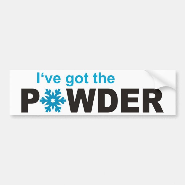 ski bumper sticker (Front)
