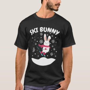 Ski Bunny Cute Women'S Ski Skier Skiing T-Shirt