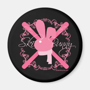 Ski Bunny Magnet