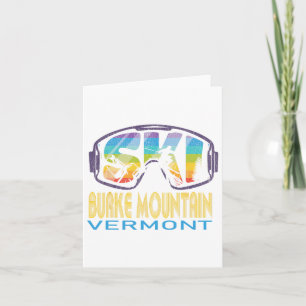Ski Burke Mountain Vermont Skiing Vacation  Card