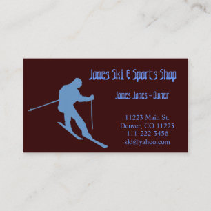Ski Business Card