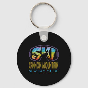 Ski Cannon Mountain New Hampshire Skiing Vacation Key Ring