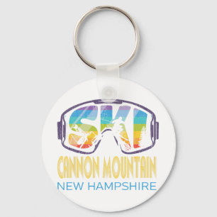 Ski Cannon Mountain New Hampshire Skiing Vacation Key Ring