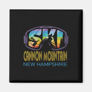 Ski Cannon Mountain New Hampshire Skiing Vacation Magnet