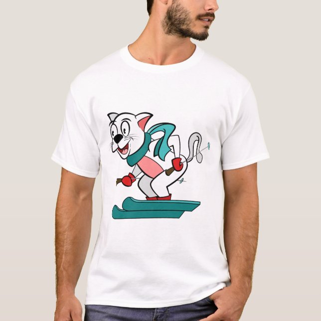 Ski cat T-Shirt (Front)