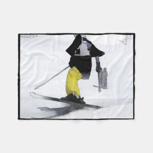 Ski Champ Finish Fleece Blanket