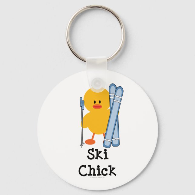 Ski Chick Key Chain (Front)