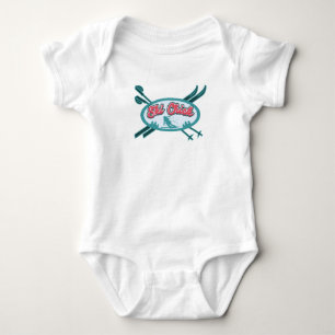 Ski Chick Snow Adventure Gag Baby Bodysuit