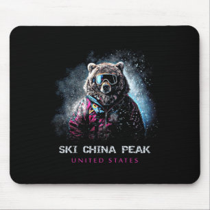 Ski China Peak United States Ski Skiing Skier _2 Mouse Pad