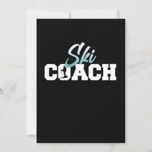Ski Coach Skiing Skier Snowboard Winter Sports Thank You Card