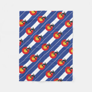 Ski Colorado Fleece Blanket