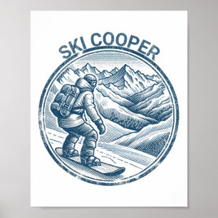 Ski Cooper Colorado Snowboarding Snowboarder Poster