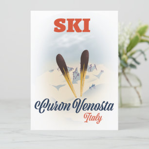 Ski Curon Venosta Italy ski poster