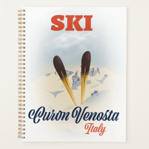 Ski Curon Venosta Italy ski poster Planner