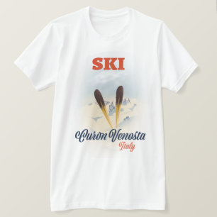 Ski Curon Venosta Italy ski poster T-Shirt