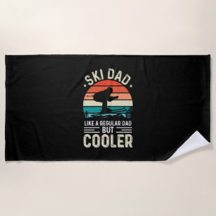 Ski Dad Beach Towel