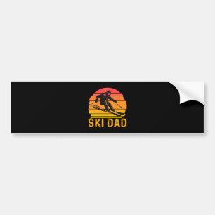ski dad bumper sticker
